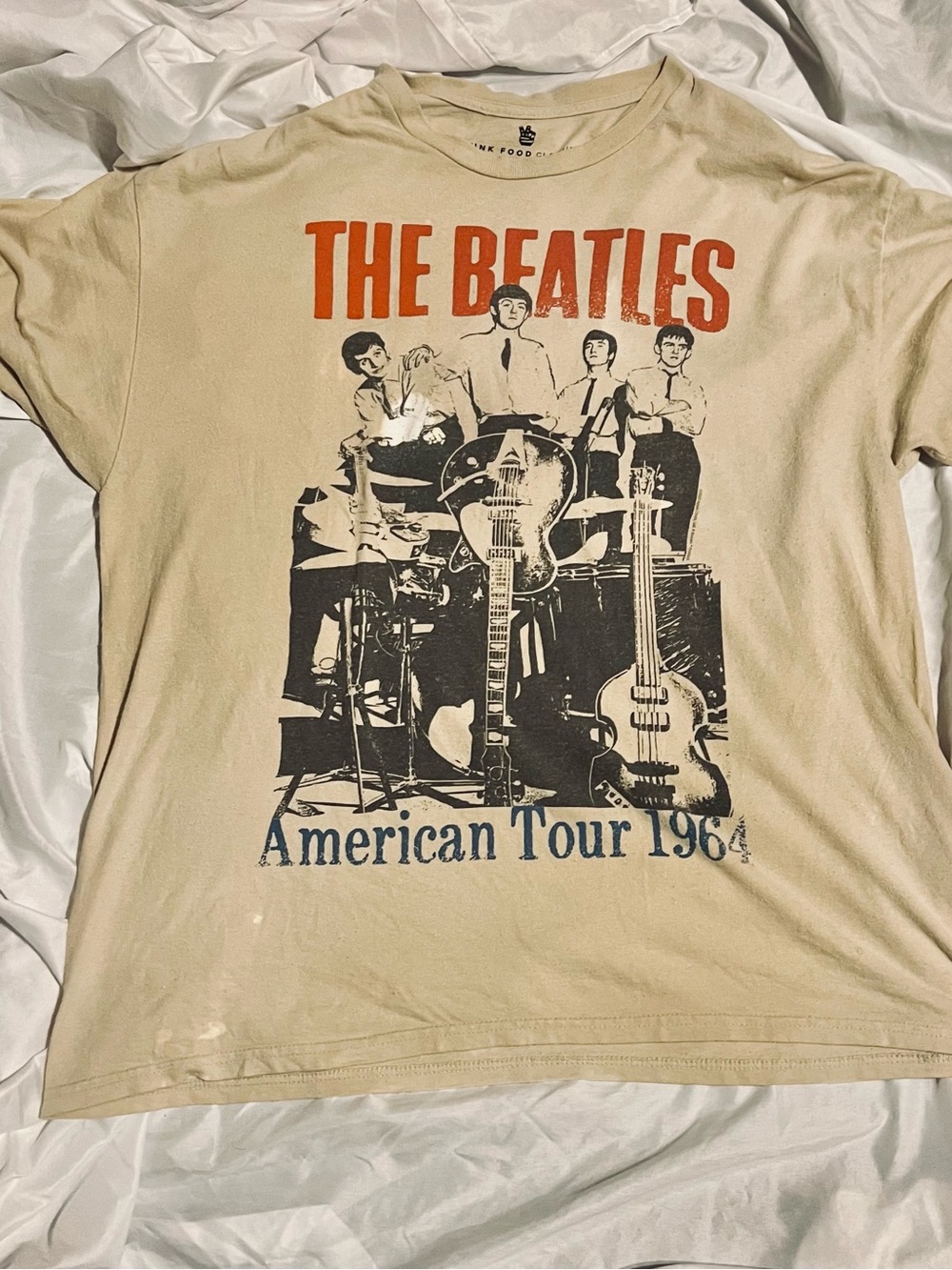 The Beatles American Tour 1964 Graphic Tee Men’s L some fading